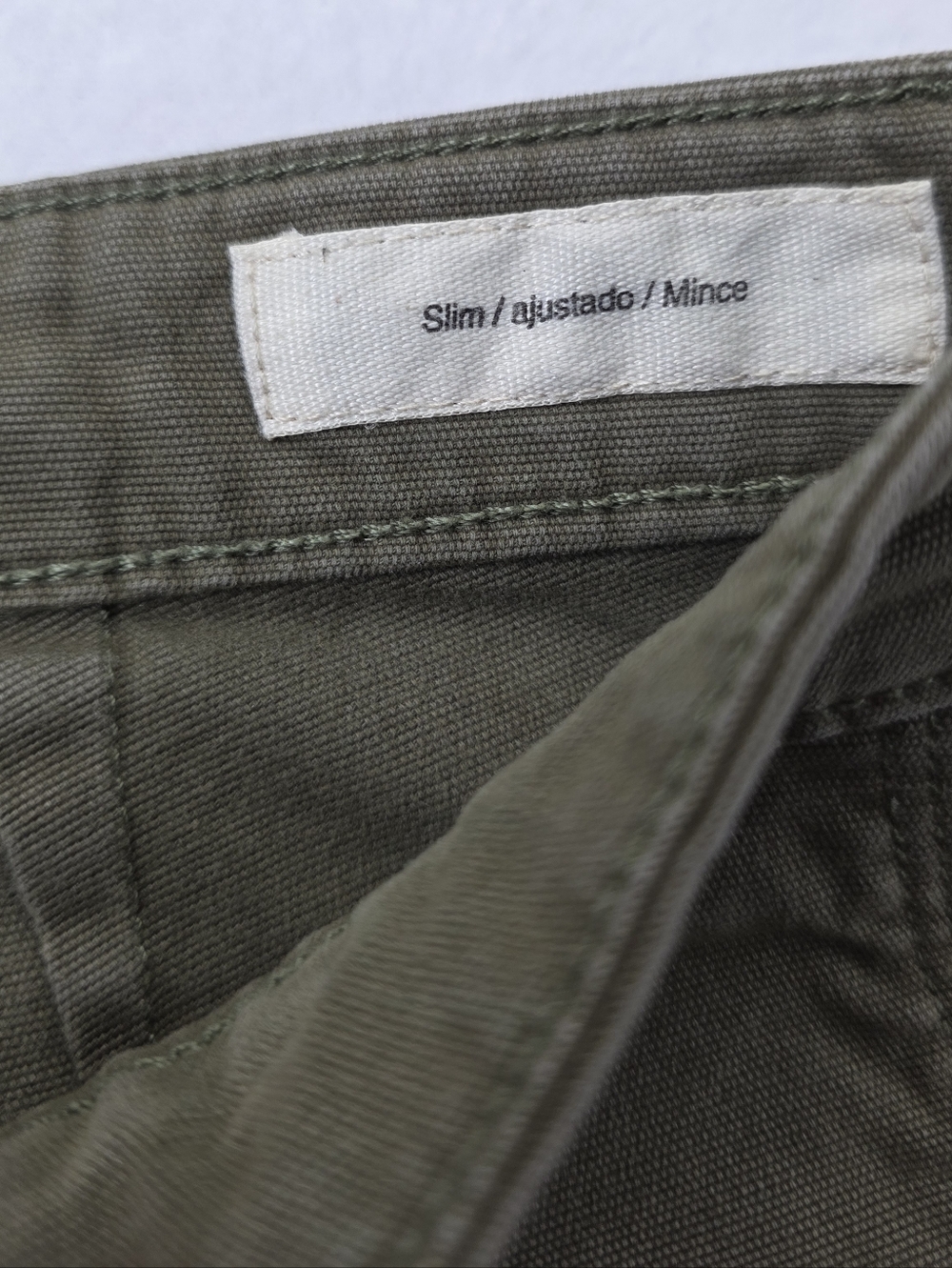 Goodthreads Men's Olive Green Utility Pants Size 36x28 Slim Stretch CS-3672 - Picture 7 of 12